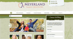 Desktop Screenshot of meyerlandfamilydentistry.com