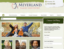 Tablet Screenshot of meyerlandfamilydentistry.com